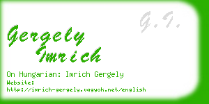 gergely imrich business card